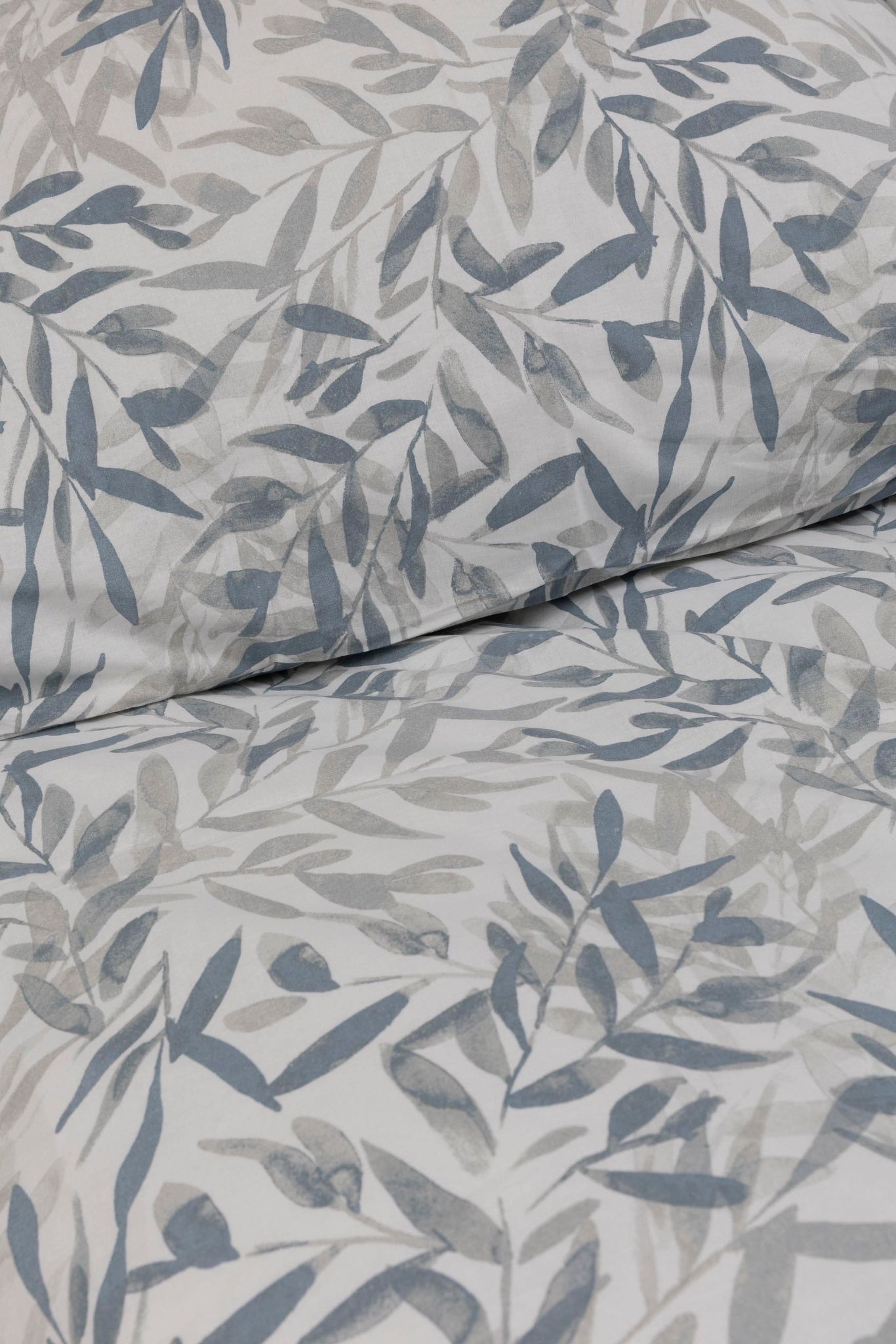 Blue Barely Percale Duvet Set