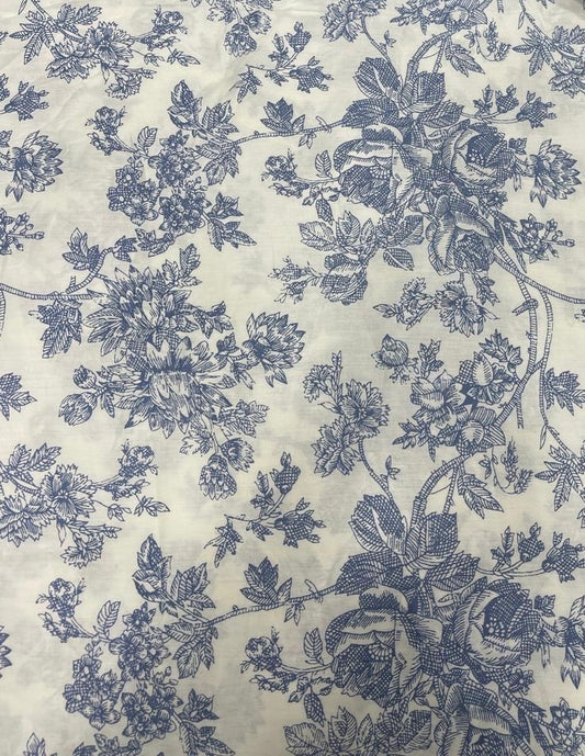 Victorian Blue Duvet Cover & Pillow Cover